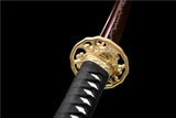 Hand Forged Japanese Samurai Katana Rose High Manganese Steel Purple Blade - Tophatter Daily Deals