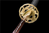 Hand Forged Japanese Samurai Katana Rose High Manganese Steel Purple Blade - Tophatter Daily Deals