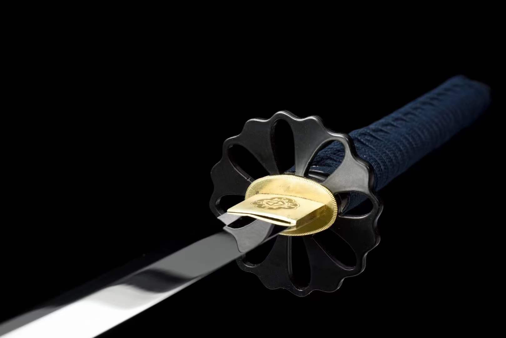 Hand Forged Japanese Samurai Katana Shadow Mirror High Manganese Steel - Tophatter Daily Deals