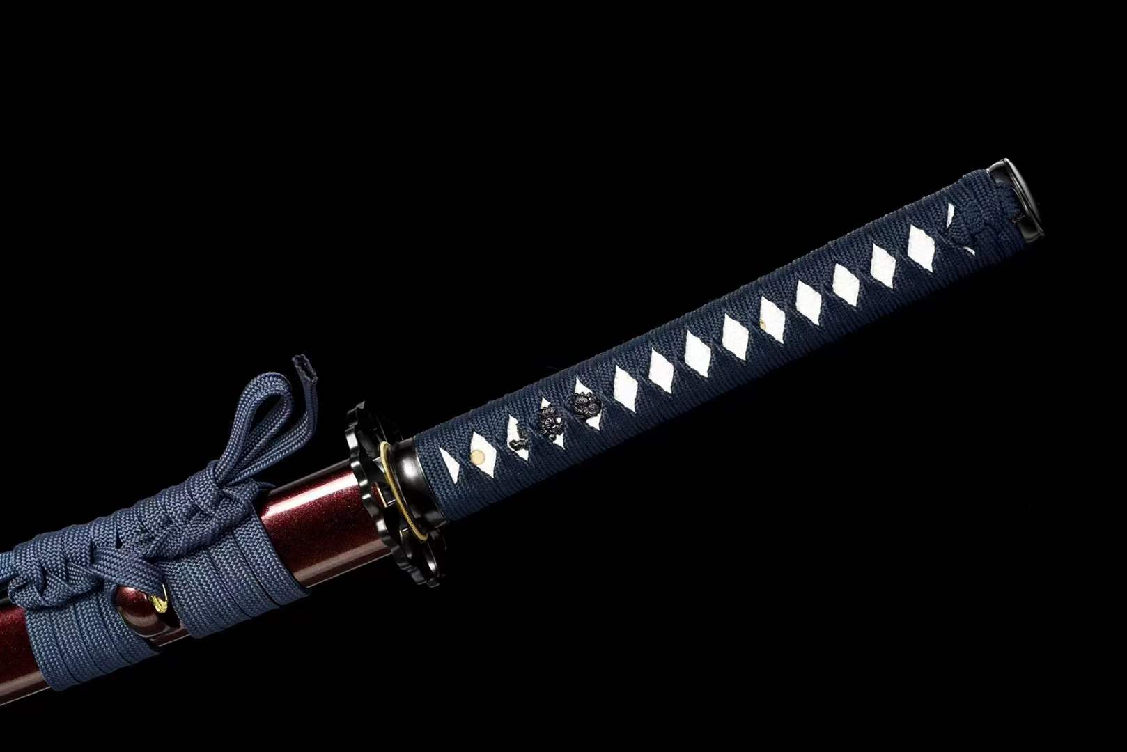 Hand Forged Japanese Samurai Katana Shadow Mirror High Manganese Steel - Tophatter Daily Deals