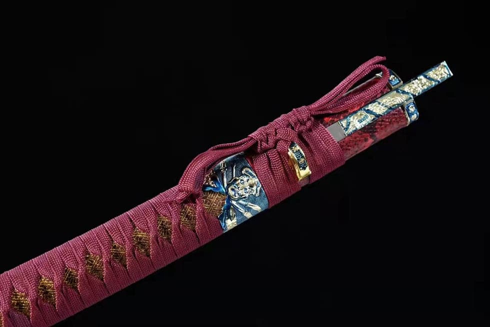 Hand Forged Japanese Samurai Katana Silver Dragon Knight High-performance Manganese Steel - Tophatter Daily Deals