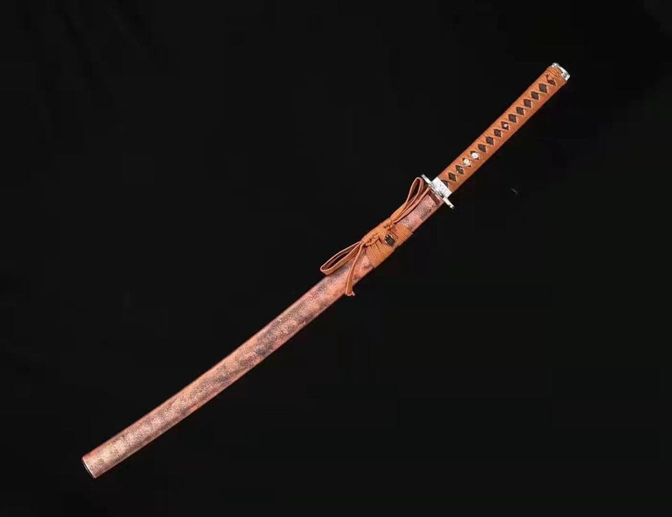 Hand Forged Japanese Samurai Katana Silver Tiger Pattern Steel Full Tang - Tophatter Daily Deals