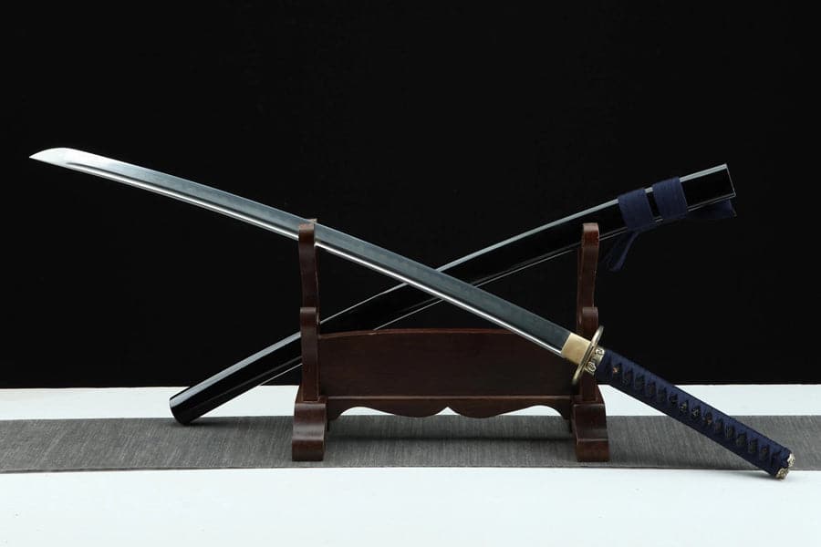 Hand Forged Japanese Samurai Katana Skeleton Specialty steel Turns the soil to burn blade fine grinding - Tophatter Daily Deals