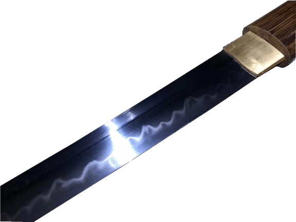 Hand Forged Japanese Samurai Katana T10 Burning edge Rosewood One-piece forging - Tophatter Daily Deals
