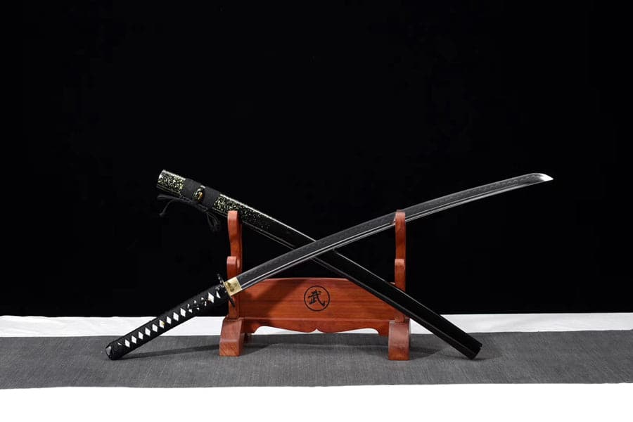 Hand Forged Japanese Samurai Katana T10 Carbon steel Green Vine Full Tang - Tophatter Daily Deals