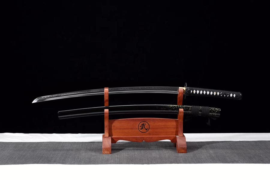 Hand Forged Japanese Samurai Katana T10 Carbon steel Green Vine Full Tang - Tophatter Daily Deals