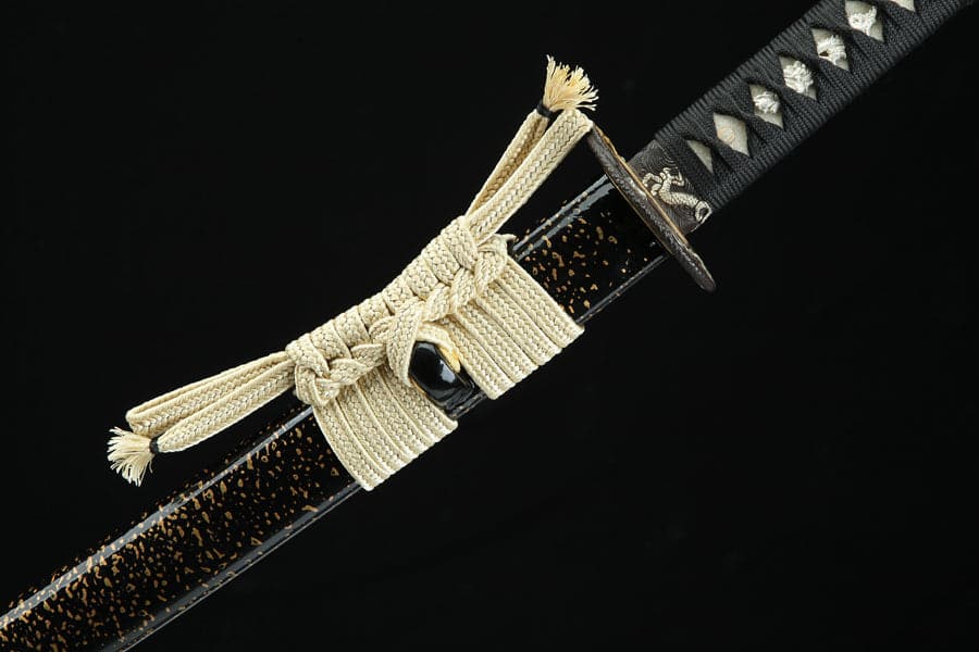Hand Forged Japanese Samurai Katana T10 Real Yokote Pure copper gilt silver - Tophatter Daily Deals
