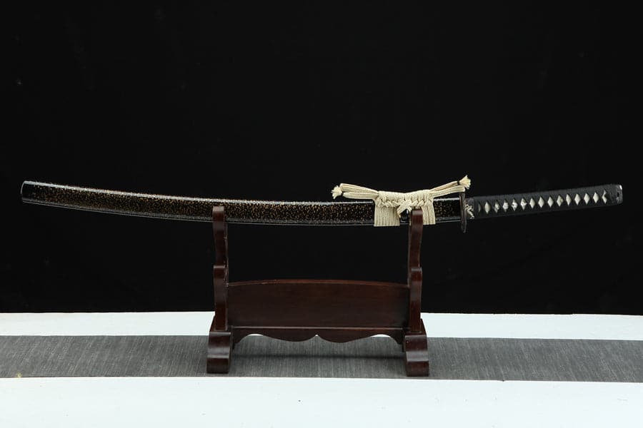 Hand Forged Japanese Samurai Katana T10 Real Yokote Pure copper gilt silver - Tophatter Daily Deals