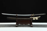 Hand Forged Japanese Samurai Katana T10 Real Yokote Pure copper gilt silver - Tophatter Daily Deals