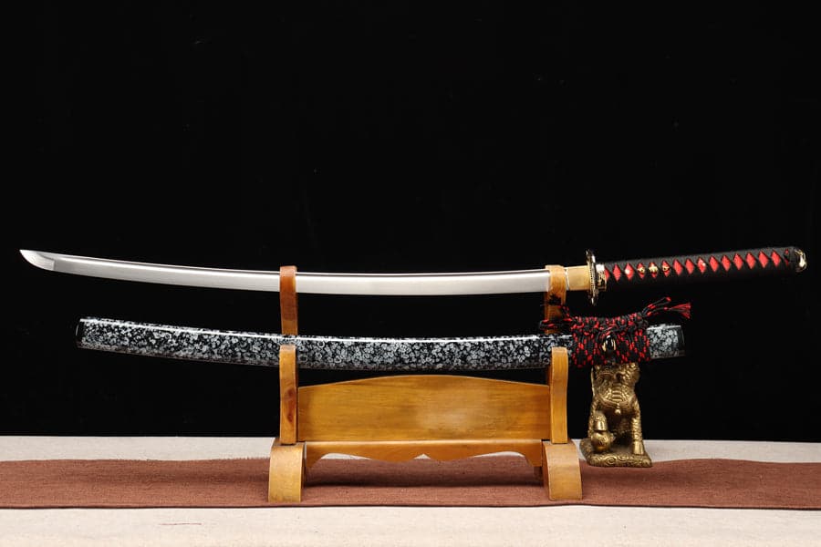 Hand Forged Japanese Samurai Katana Tengo Sword High Manganese Steel Full Tang - Tophatter Daily Deals