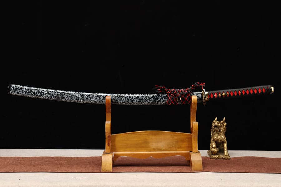 Hand Forged Japanese Samurai Katana Tengo Sword High Manganese Steel Full Tang - Tophatter Daily Deals