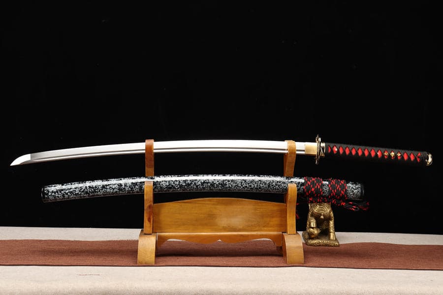 Hand Forged Japanese Samurai Katana Tengo Sword High Manganese Steel Full Tang - Tophatter Daily Deals