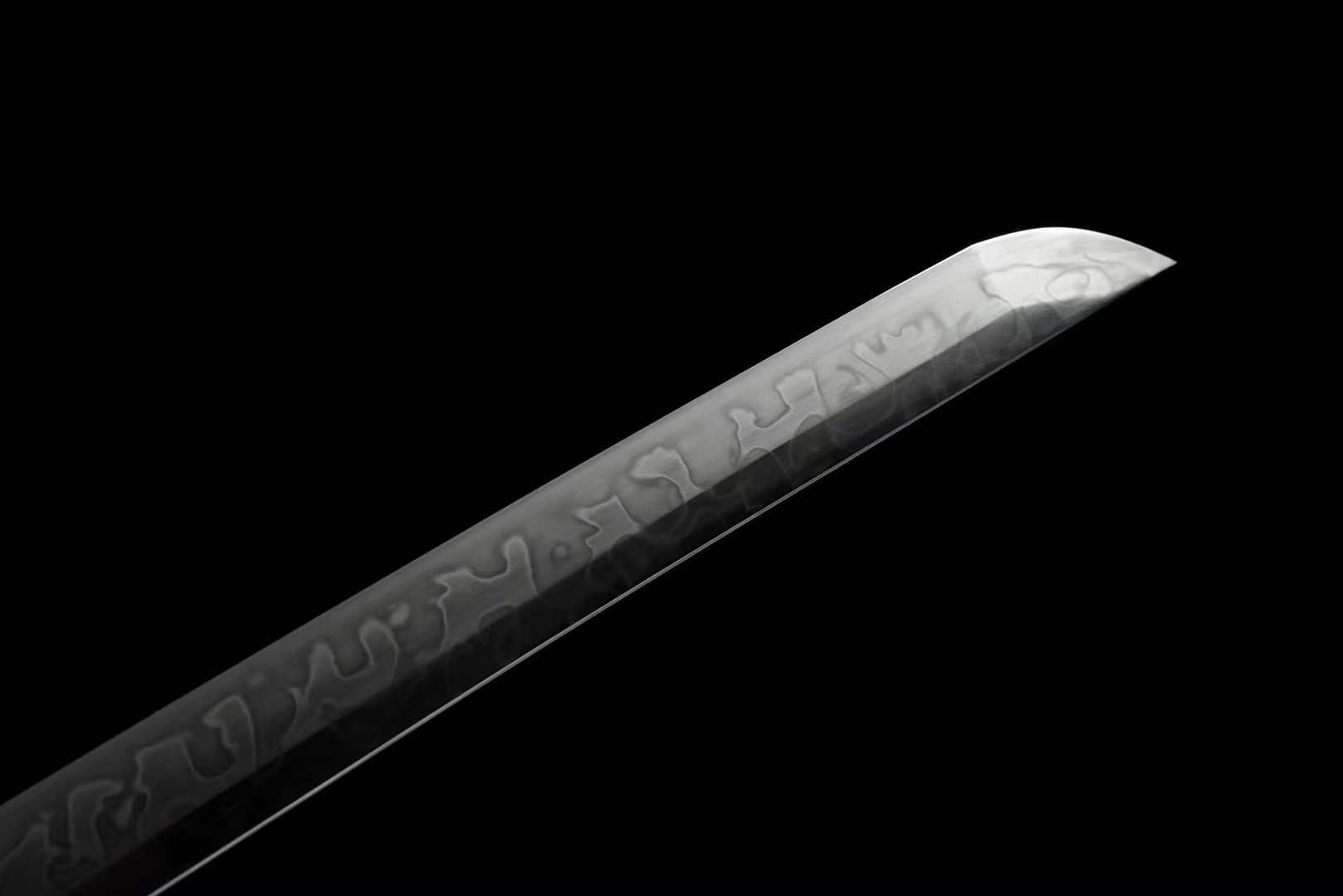 Hand Forged Japanese Samurai Katana Wind Chimes T10 With Black Sheath - Tophatter Daily Deals