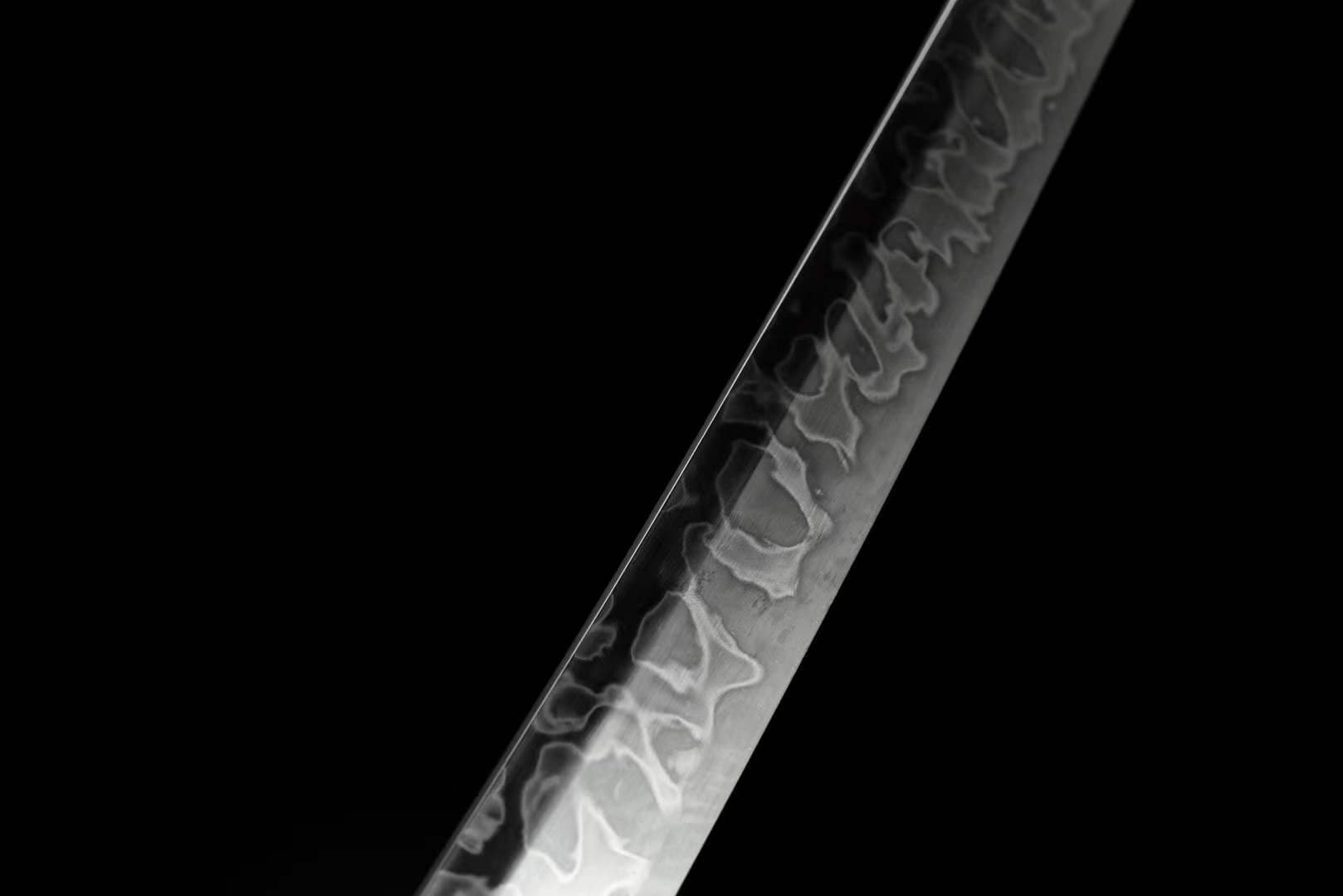 Hand Forged Japanese Samurai Katana Wind Chimes T10 With Black Sheath - Tophatter Daily Deals