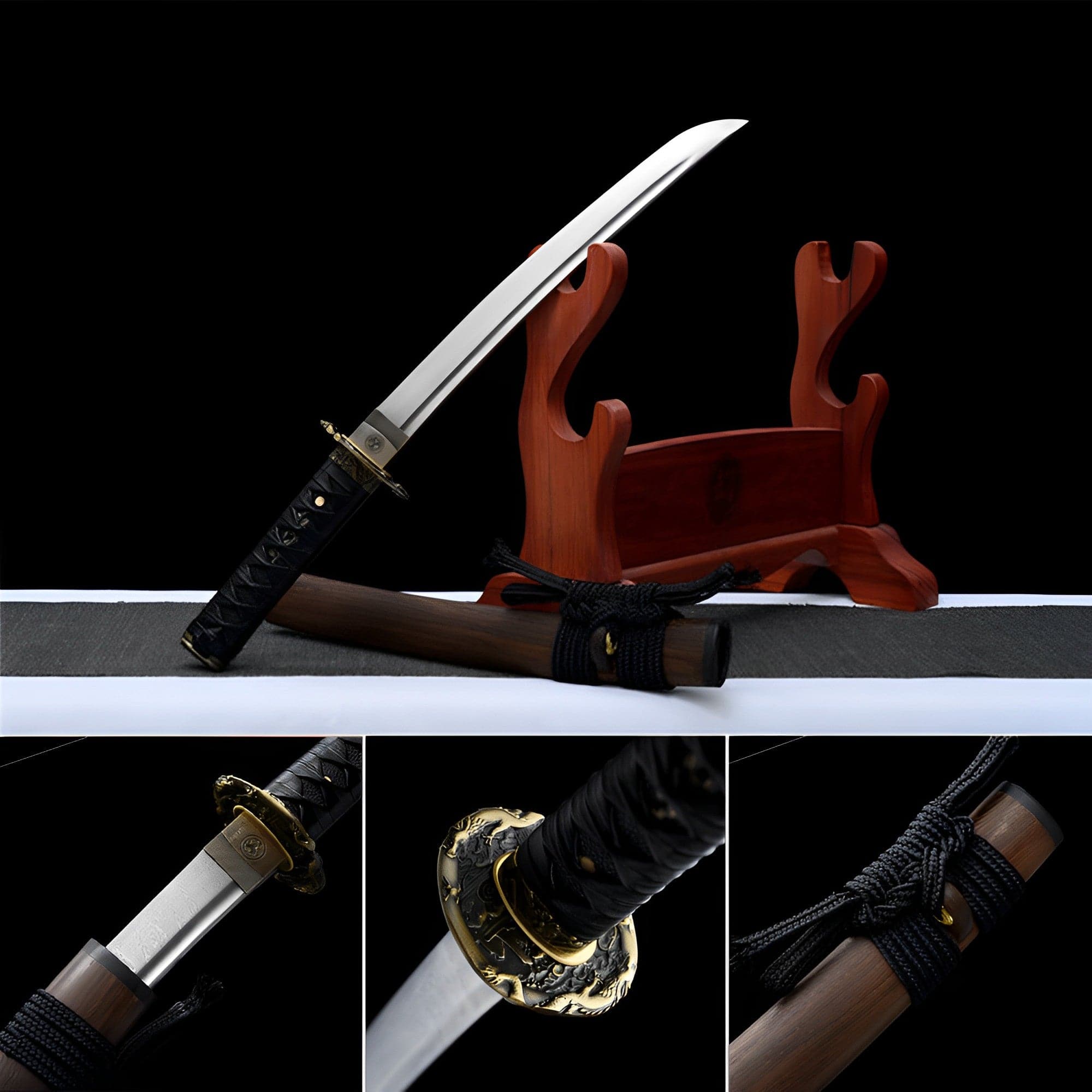 Hand Forged Japanese Short knife Imperial Soul Pattern Steel - Tophatter Daily Deals