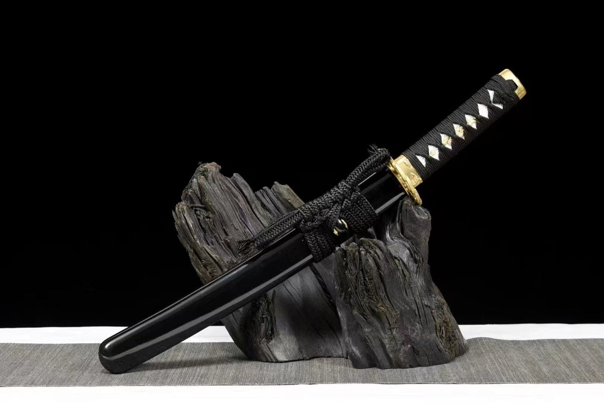 Hand Forged Japanese Short knife Yoshioka T10 Turns the soil to burn blade - Tophatter Daily Deals