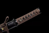 Hand Forged Japanese Tanto Asura Short knife T10 Carbon steel Turns the soil to burn blade - Tophatter Daily Deals
