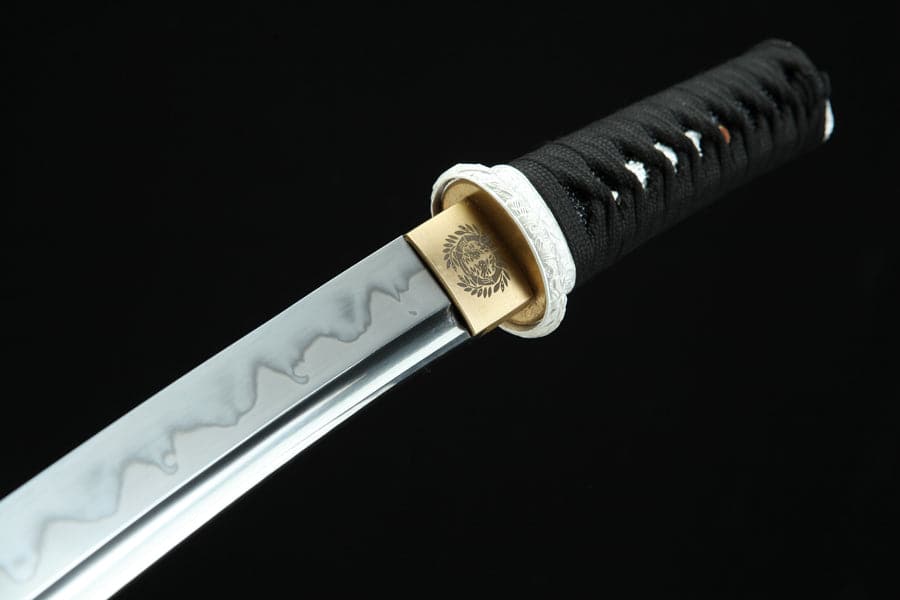 Hand Forged Japanese Tanto Darkness Short Sword 1095 Carbon steel - Tophatter Daily Deals