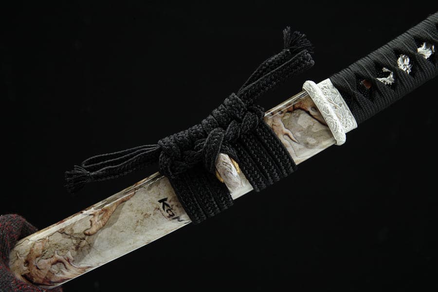 Hand Forged Japanese Tanto Darkness Short Sword 1095 Carbon steel - Tophatter Daily Deals