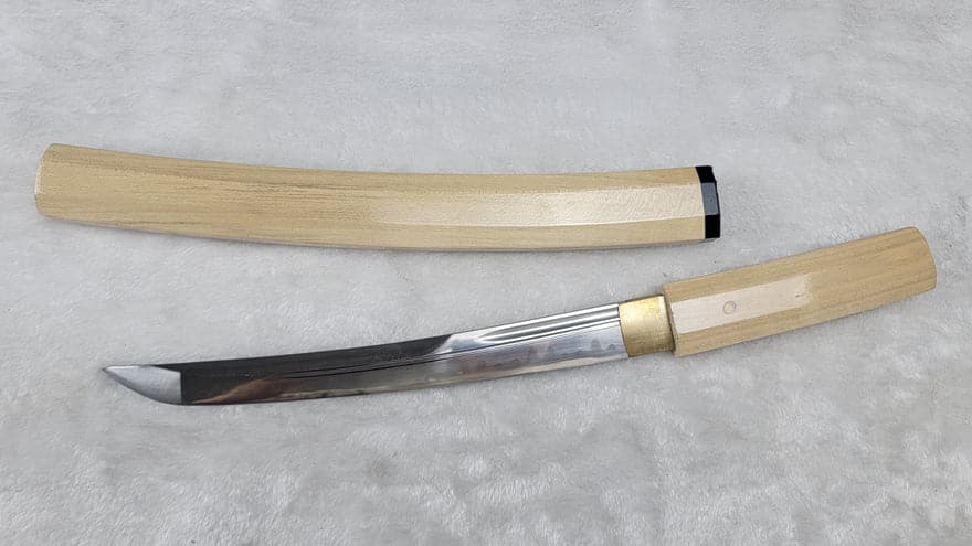 Hand Forged Japanese Tanto Dumu Anise T10 Carbon steel Turns the soil to burn blade - Tophatter Daily Deals