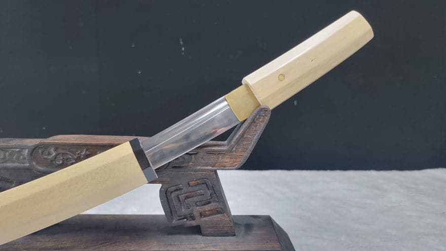 Hand Forged Japanese Tanto Dumu Anise T10 Carbon steel Turns the soil to burn blade - Tophatter Daily Deals