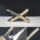Hand Forged Japanese Tanto Dumu Anise T10 Carbon steel Turns the soil to burn blade - Tophatter Daily Deals