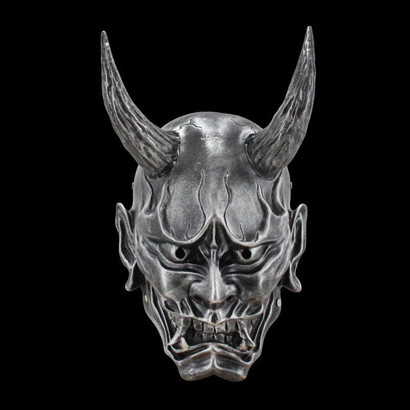 Hand-Made Japanese Hannya Ball COS Oni Mask Silver - Tophatter Daily Deals
