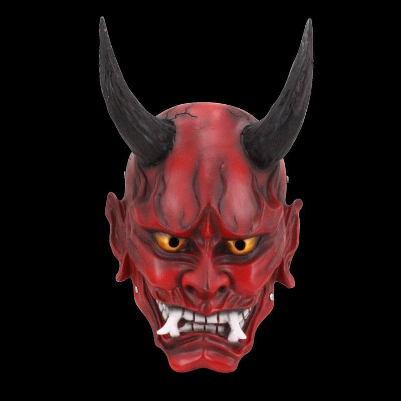 Hand-Made Japanese Hannya Ball COS Oni Mask Red - Tophatter Daily Deals