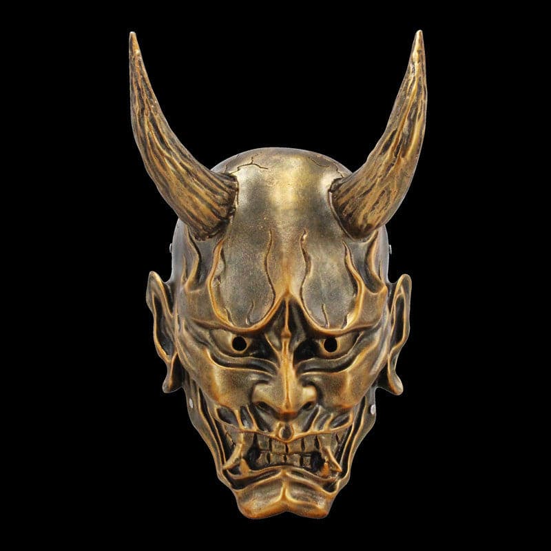 Hand-Made Japanese Hannya Ball COS Oni Mask Bronze - Tophatter Daily Deals