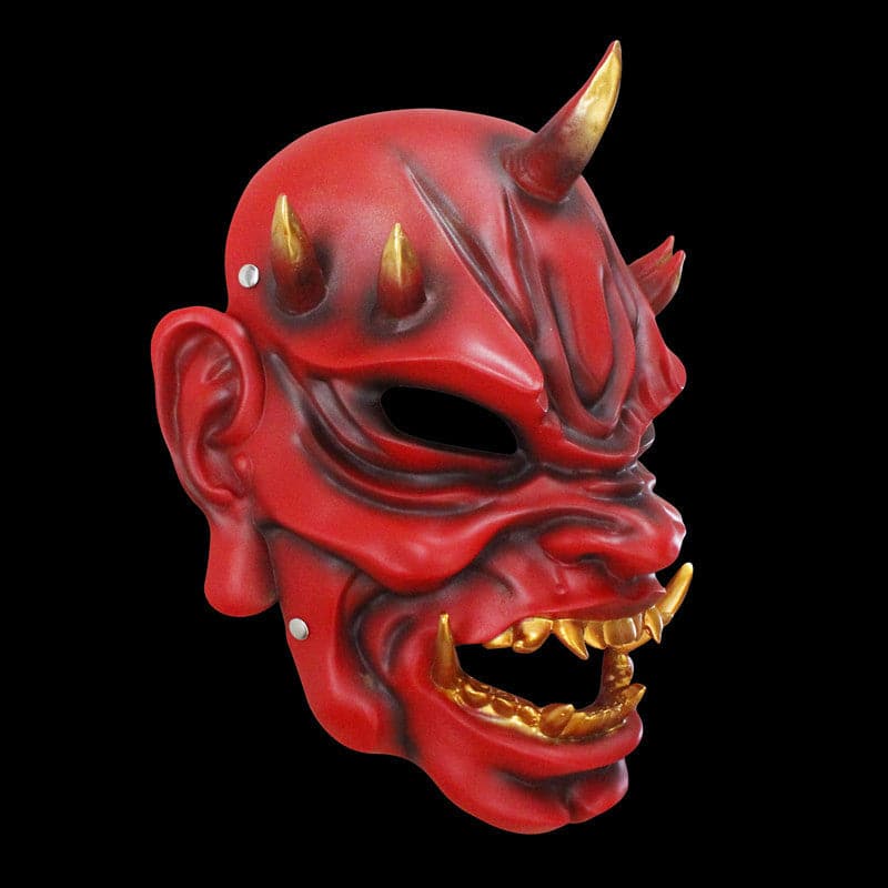 Hand-Made Japanese Hannya Demon King Resin Oni Mask - Tophatter Daily Deals