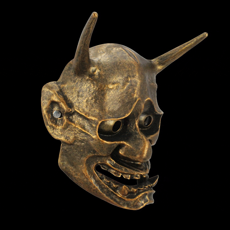 Hand-Made Japanese Hannya Devil Sushi Resin Oni Mask - Tophatter Daily Deals