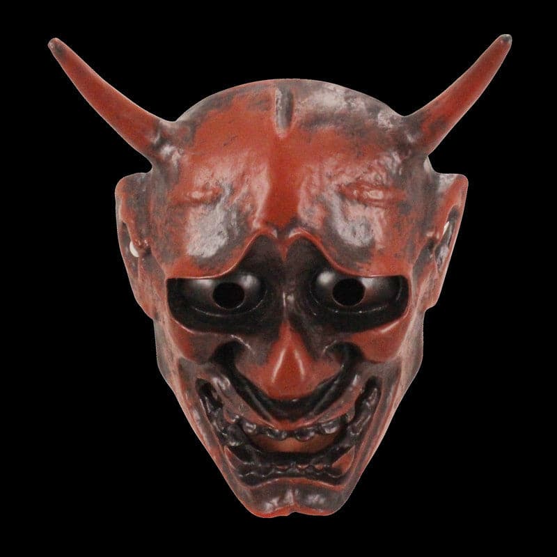Hand-Made Japanese Hannya Devil Sushi Resin Oni Mask Red - Tophatter Daily Deals