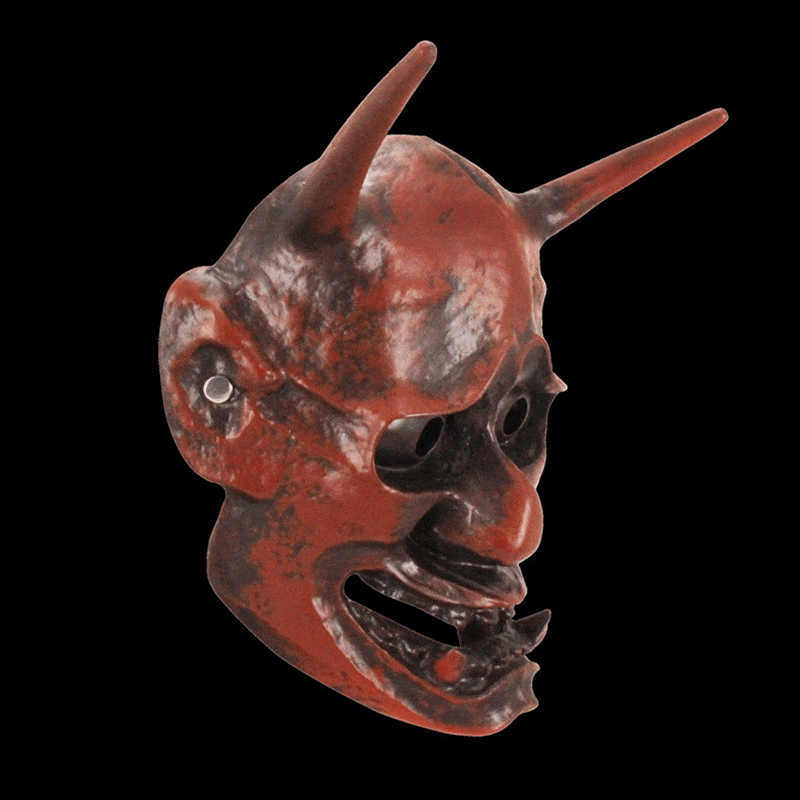 Hand-Made Japanese Hannya Devil Sushi Resin Oni Mask - Tophatter Daily Deals
