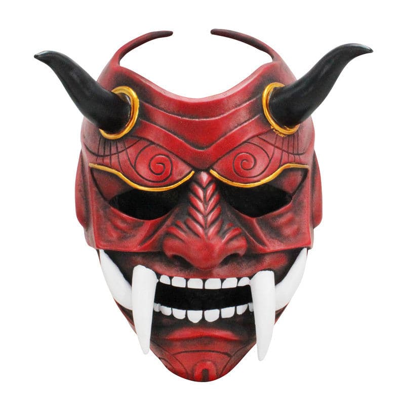 Hand-Made Japanese Hannya Fangs Resin Oni Mask - Tophatter Daily Deals