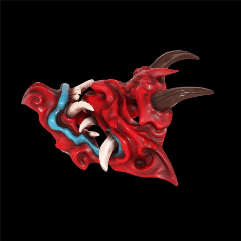 Hand-Made Japanese Hannya Little Noodle Ghost Resin Oni Mask - Tophatter Daily Deals