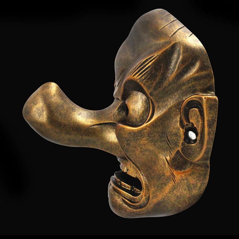 Hand-Made Japanese Hannya Red Tengu Resin Oni Mask - Tophatter Daily Deals