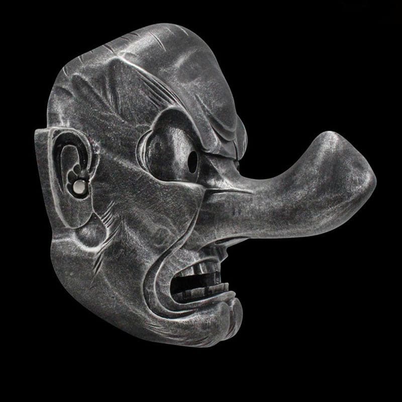 Hand-Made Japanese Hannya Red Tengu Resin Oni Mask - Tophatter Daily Deals