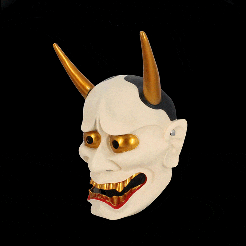 Hand-Made Japanese Hannya Resin Oni Mask - Tophatter Daily Deals
