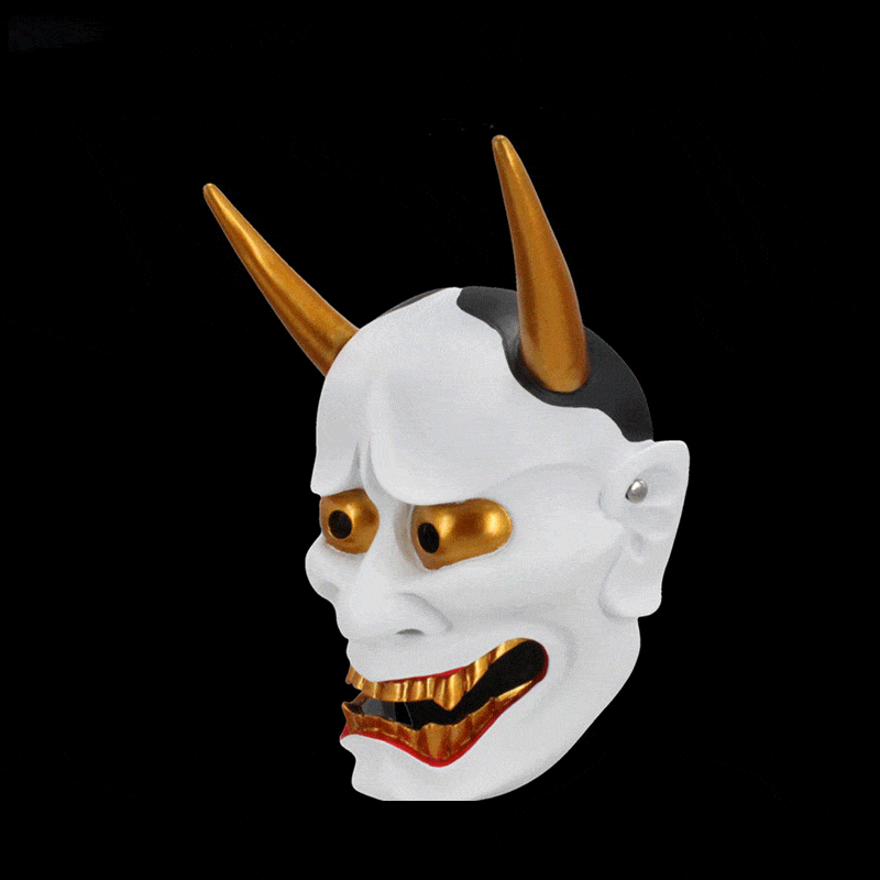 Hand-Made Japanese Hannya Resin Oni Mask - Tophatter Daily Deals
