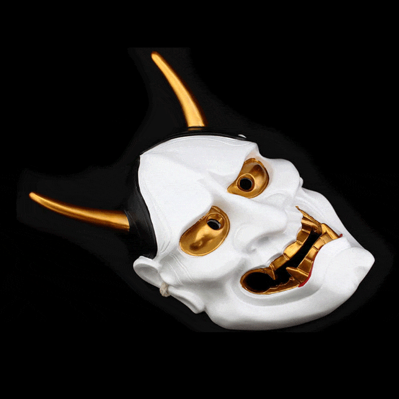 Hand-Made Japanese Hannya 凛凛蝶 Resin Oni Mask - Tophatter Daily Deals