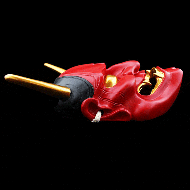 Hand-Made Japanese Hannya 凛凛蝶 Resin Oni Mask - Tophatter Daily Deals
