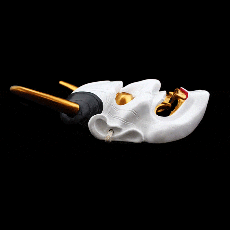 Hand-Made Japanese Hannya 凛凛蝶 Resin Oni Mask - Tophatter Daily Deals