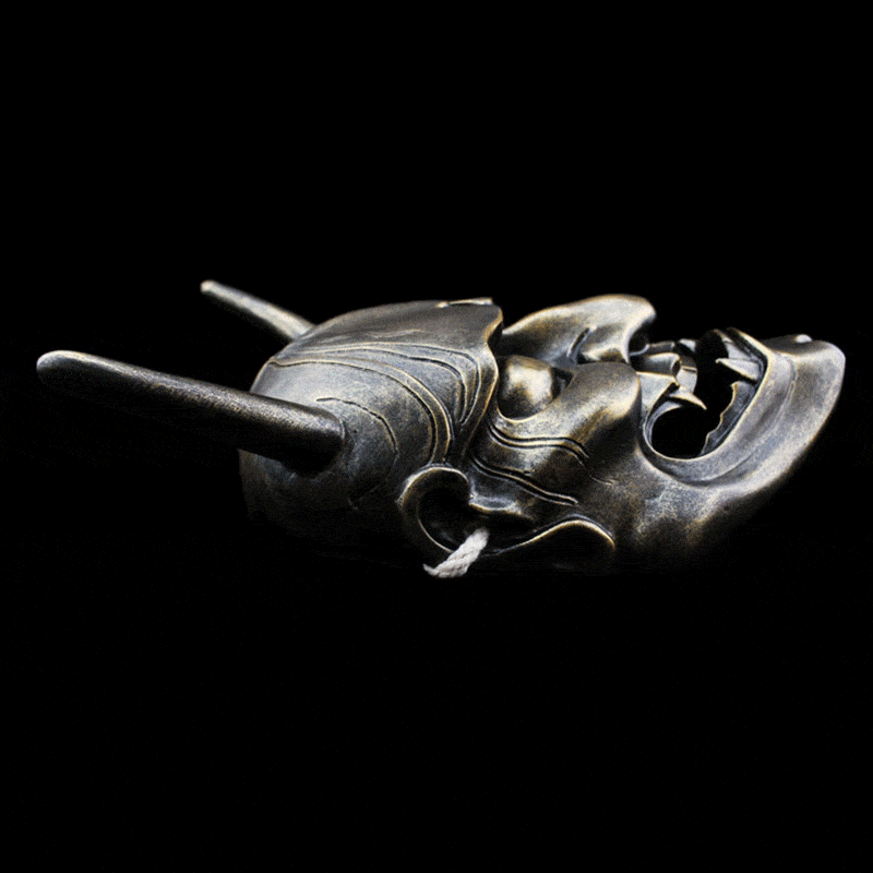 Hand-Made Japanese Hannya 凛凛蝶 Resin Oni Mask - Tophatter Daily Deals