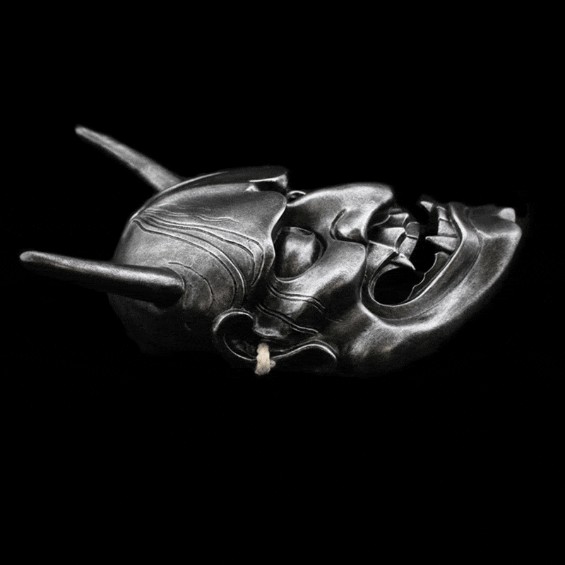 Hand-Made Japanese Hannya 凛凛蝶 Resin Oni Mask - Tophatter Daily Deals
