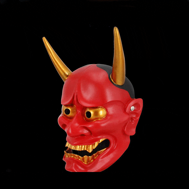 Hand-Made Japanese Hannya Resin Oni Mask - Tophatter Daily Deals
