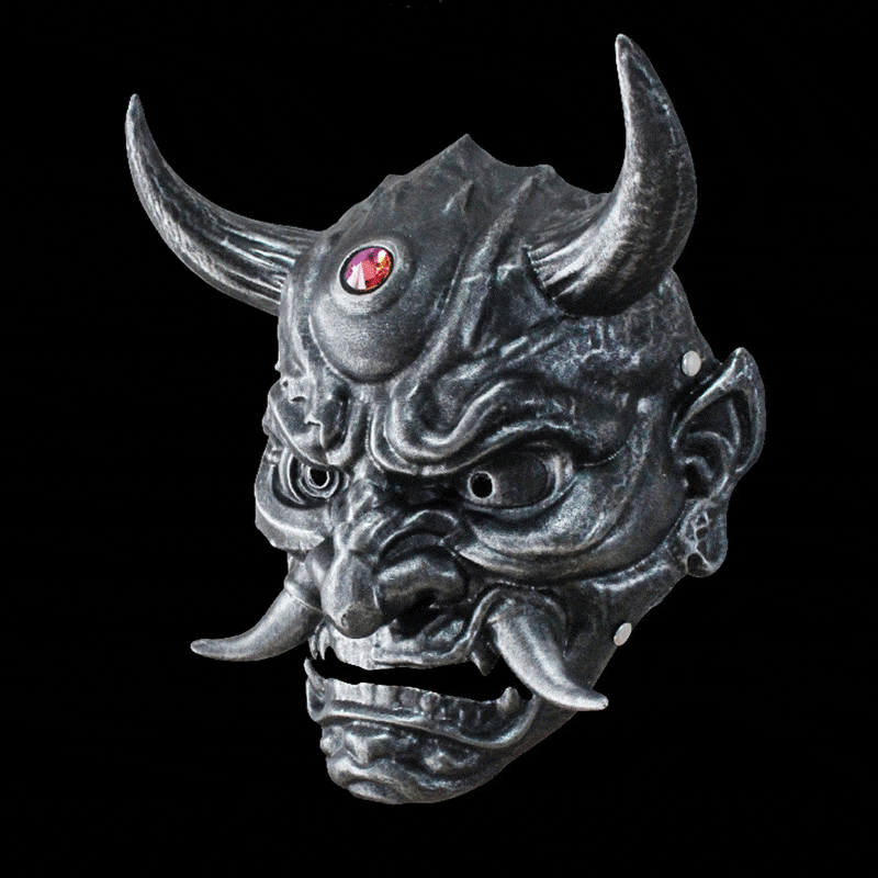 Hand-Made Japanese Resin Oni Mask - Tophatter Daily Deals