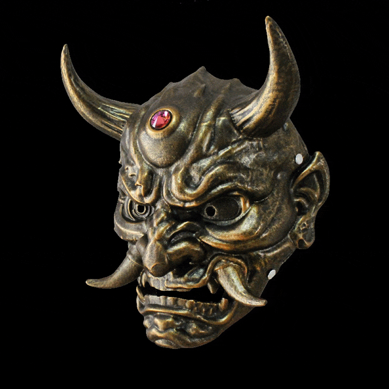 Hand-Made Japanese Resin Oni Mask - Tophatter Daily Deals