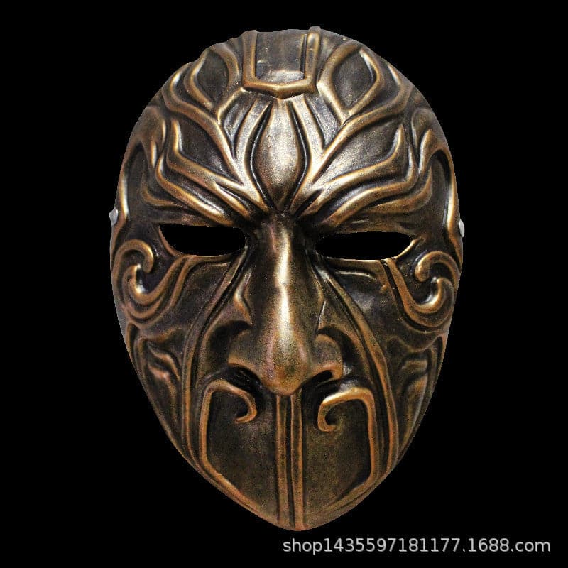Hand-Made Painting the bad people Resin Mask Bronze - Tophatter Daily Deals