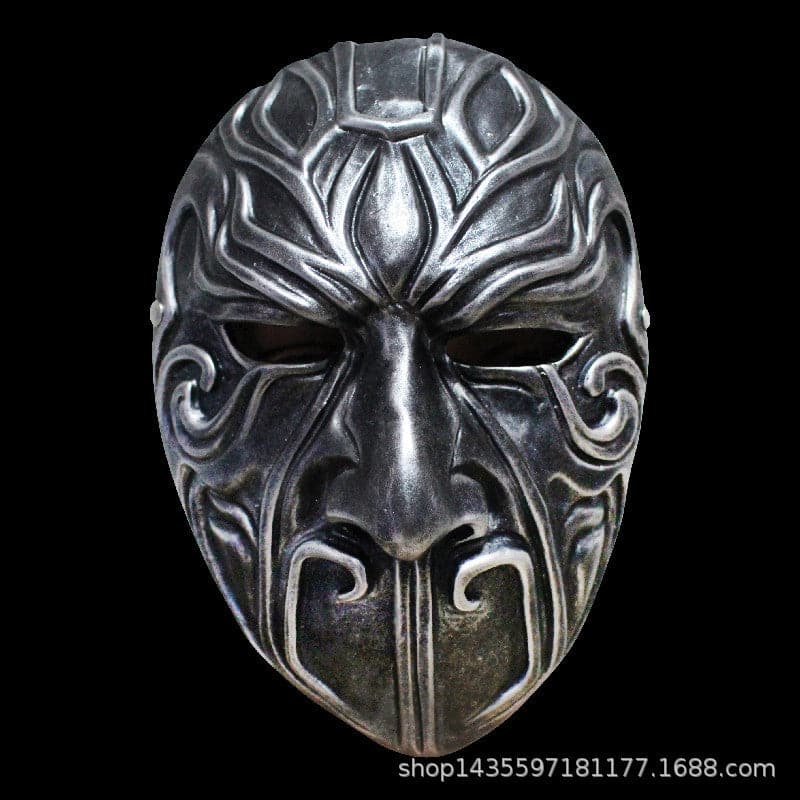 Hand-Made Painting the bad people Resin Mask Antique Silver - Tophatter Daily Deals