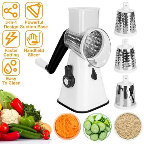 Hand Rotary Vegetable Mandoline Kitchen Tools & Gadgets - Tophatter Daily Deals